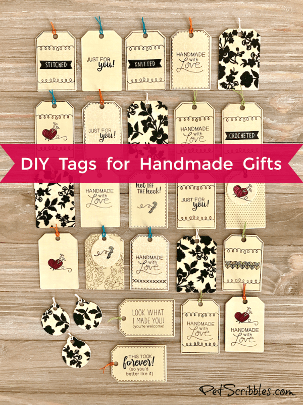 DIY Tags for Handmade Gifts or Weddings Favors, or even handmade products you sell!