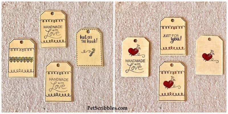 DIY Tags for Handmade Gifts or Weddings Favors, or even handmade products you sell!