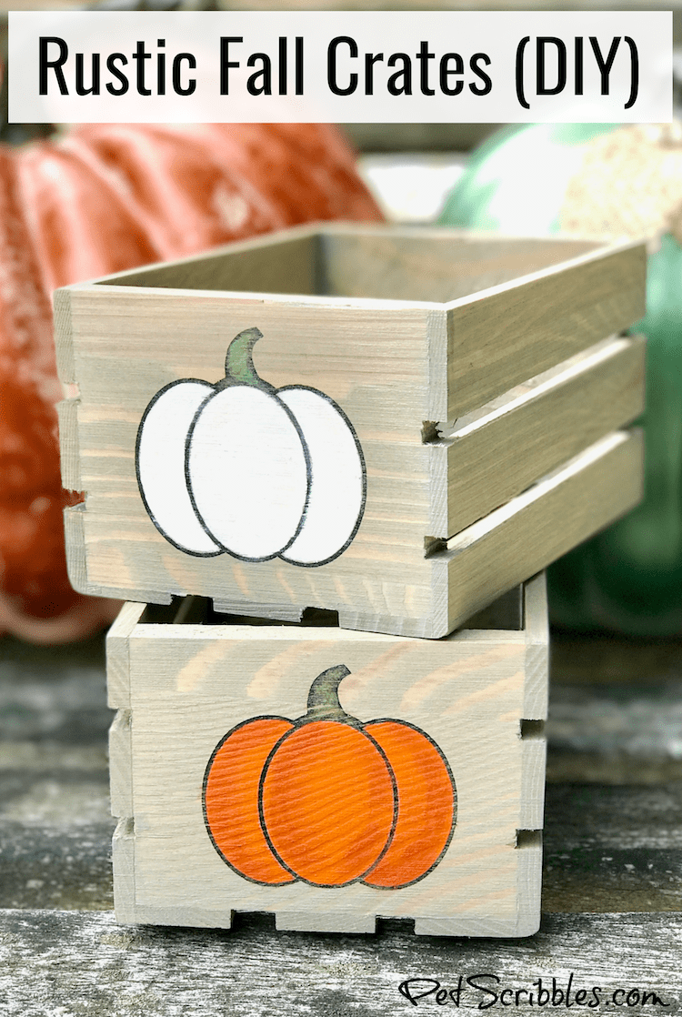 How to make rustic Fall crates using stamps!