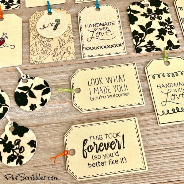DIY Tags for Handmade Gifts or Favors - Garden Sanity by Pet Scribbles