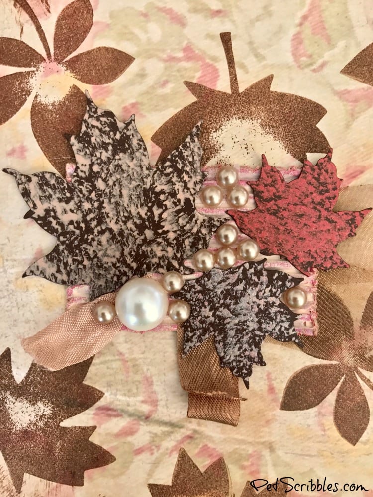 How to make a Fall Mixed Media Leaf Canvas you'll love!