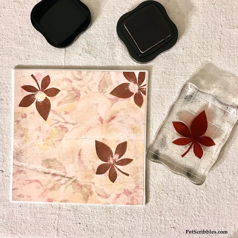 How to make a Fall Mixed Media Leaf Canvas you'll love!