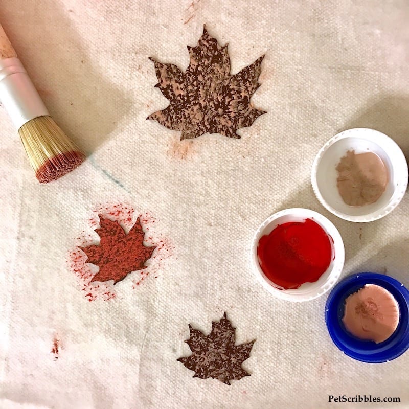 How to make a Fall Mixed Media Leaf Canvas you'll love!