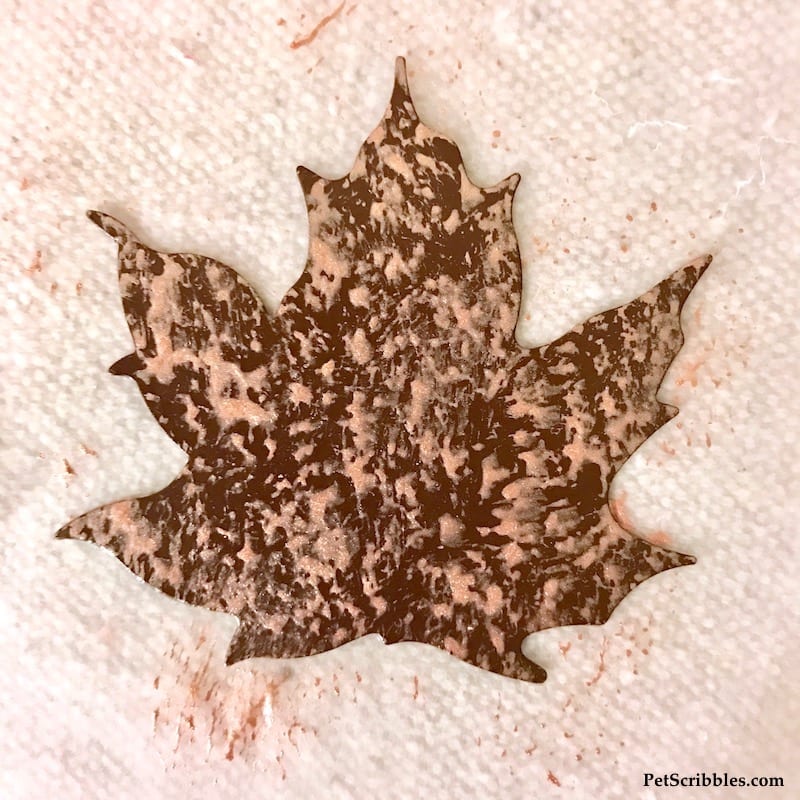 How to make a Fall Mixed Media Leaf Canvas you'll love!