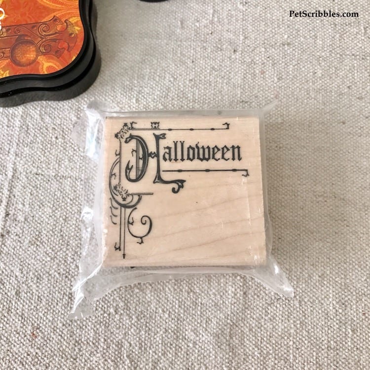 Halloween Ornamental Sign Craft Stamp from SimplyStamps.com