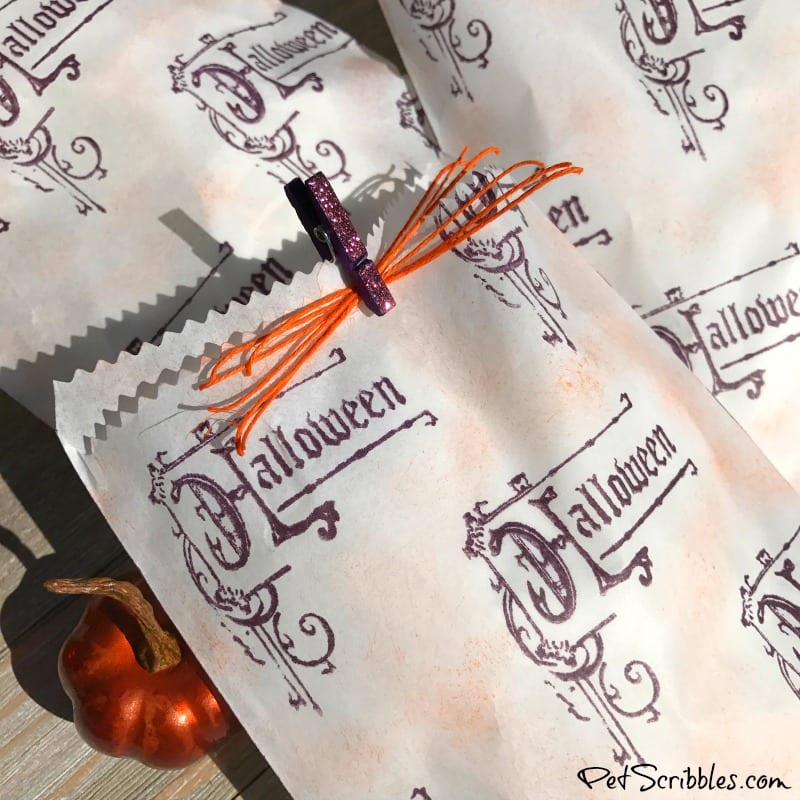 How to Stamp Charming Halloween Treat Bags!