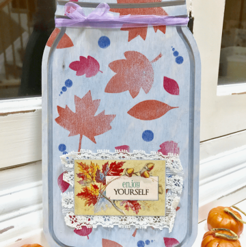 A Pretty Mason Jar Sign for Thanksgiving!