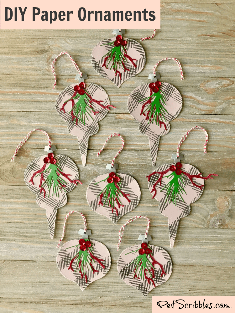 How to Make Easy and Elegant Christmas Paper Ornaments - Pet Scribbles