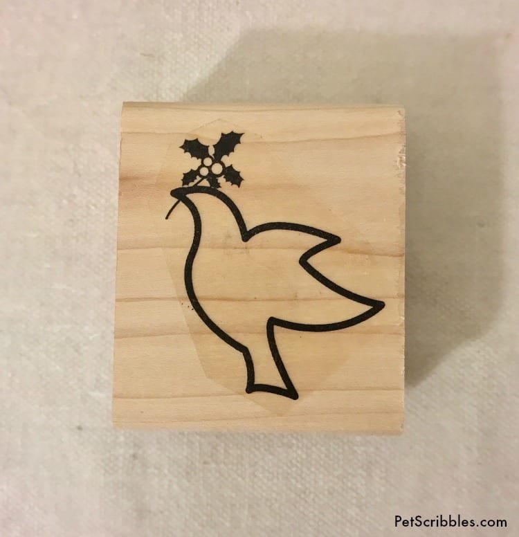 Peace dove craft stamp by Simply Stamps
