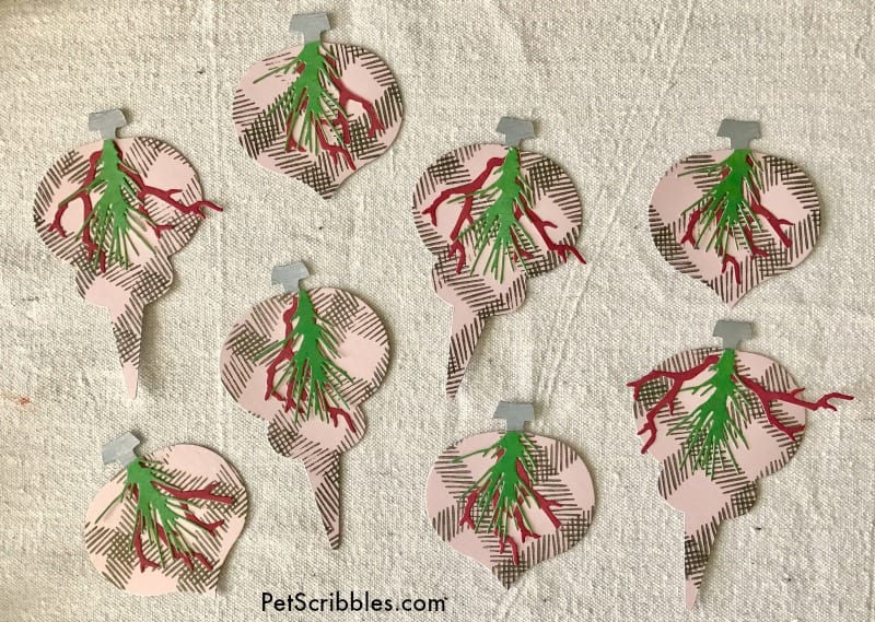 easy DIY paper Christmas ornaments