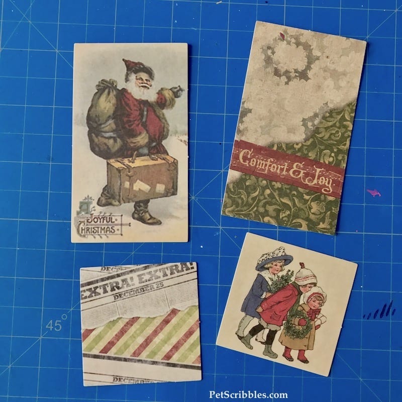 Easy Farmhouse Christmas Gift Tags using a self-inking stamp -- such a great idea!