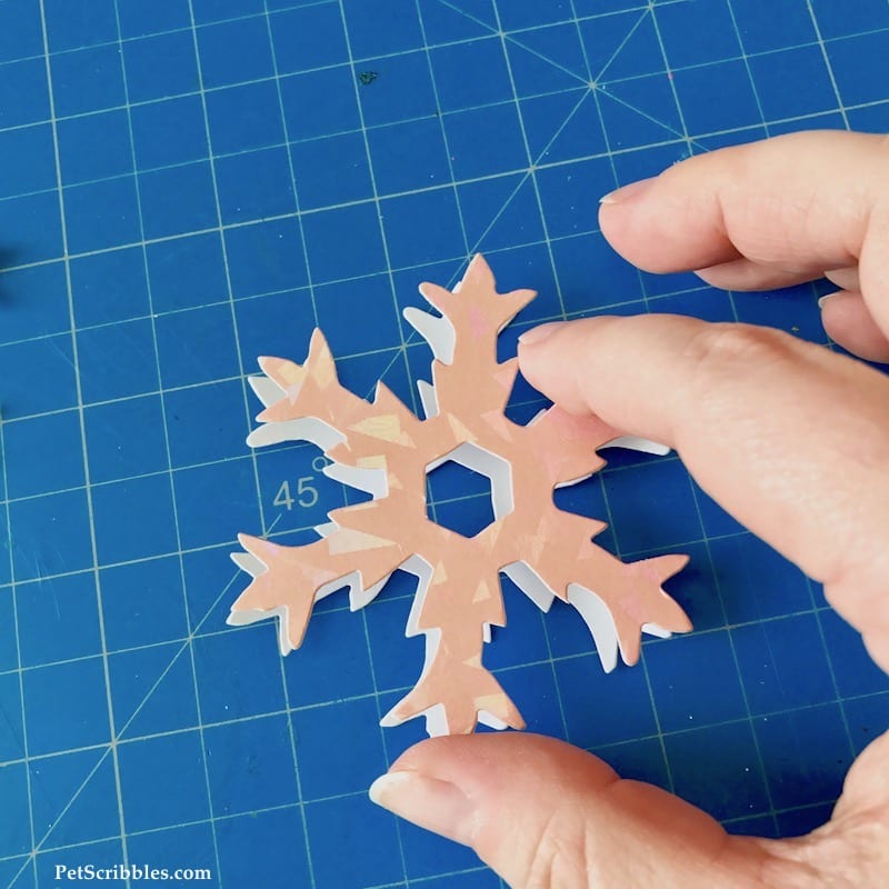 How to Make a Sparkling Pink Snowflake Garland