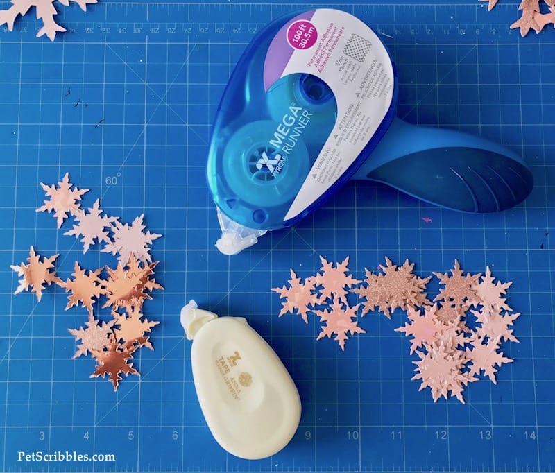 How to Make a Sparkling Pink Snowflake Garland