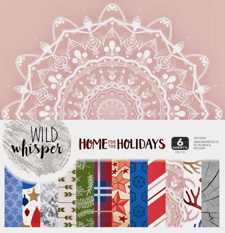 Wild Whisper Home for the Holidays 12 x 12 paper