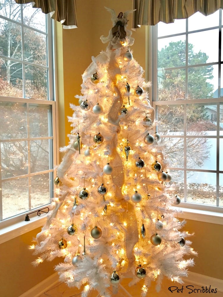 Garden Breakfast Room All Decorated For Christmas!