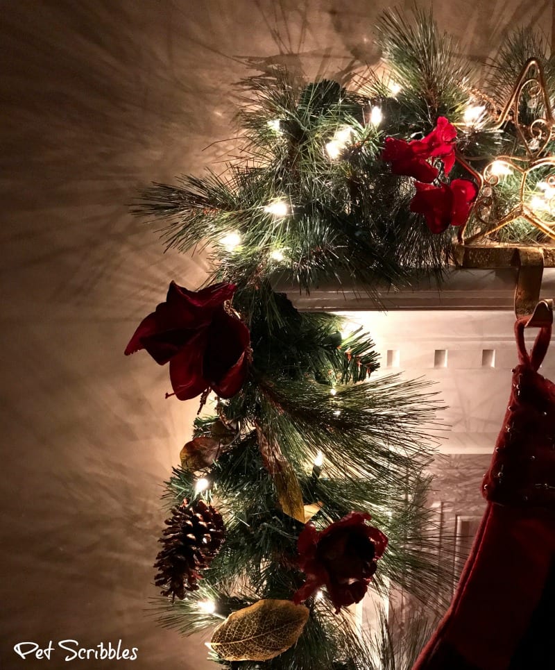 Elegant and Festive Christmas Wreath and Garland at Night!