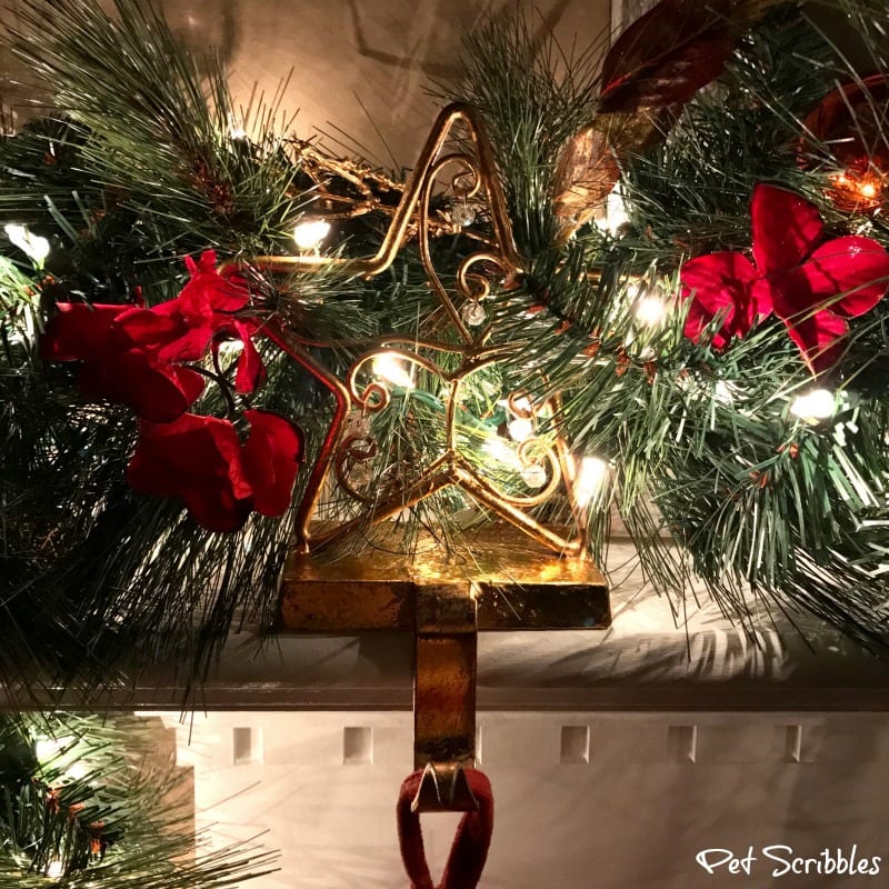 Elegant and Festive Christmas Wreath and Garland at Night!