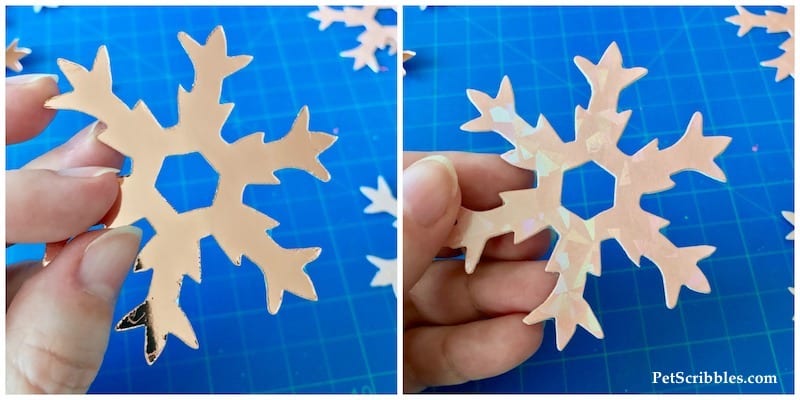 How to Make a Sparkling Pink Snowflake Garland