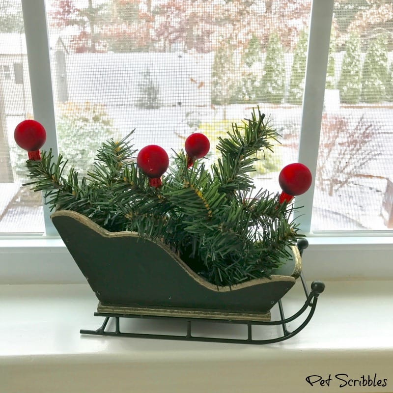 Garden Breakfast Room All Decorated For Christmas!