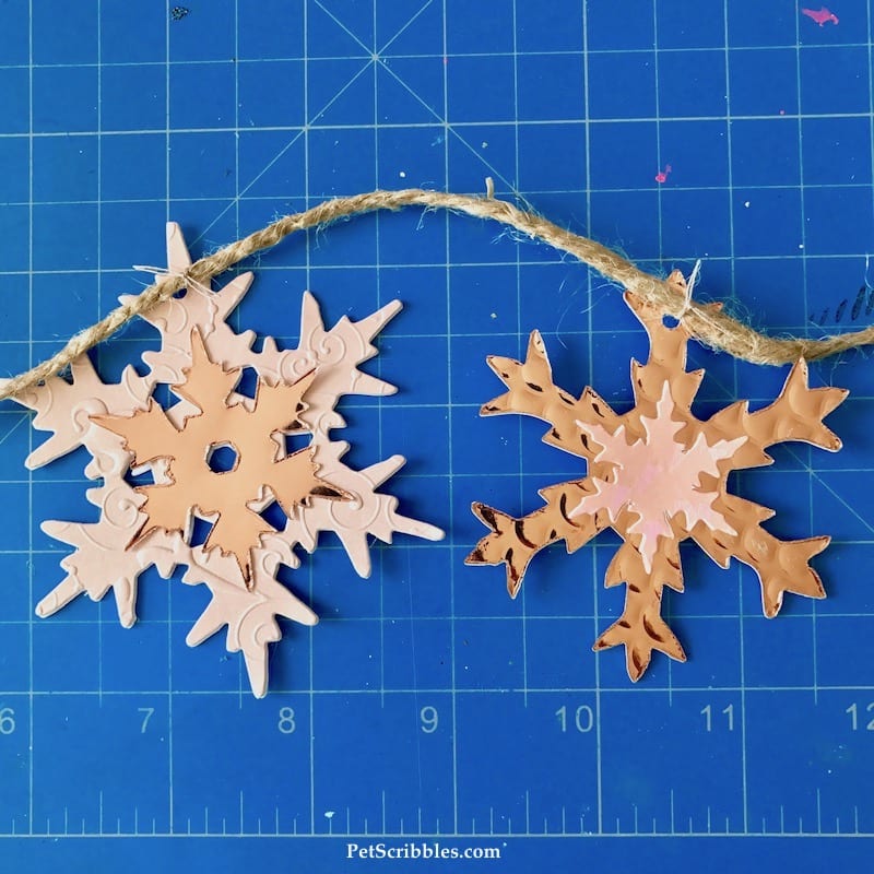 How to Make a Sparkling Pink Snowflake Garland