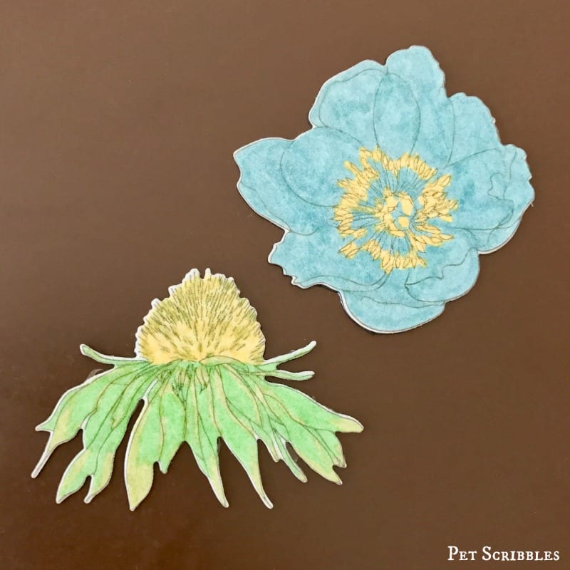 How to make and color your own flower magnets!