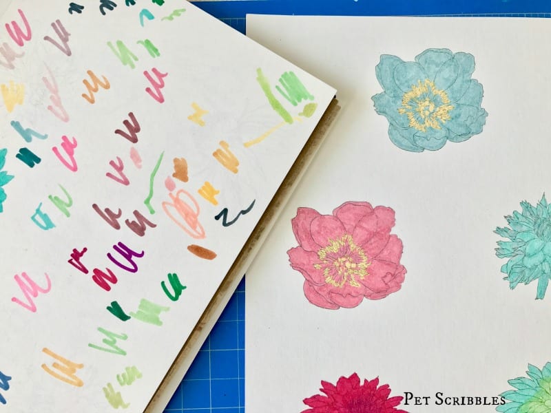 How to make and color your own flower magnets!
