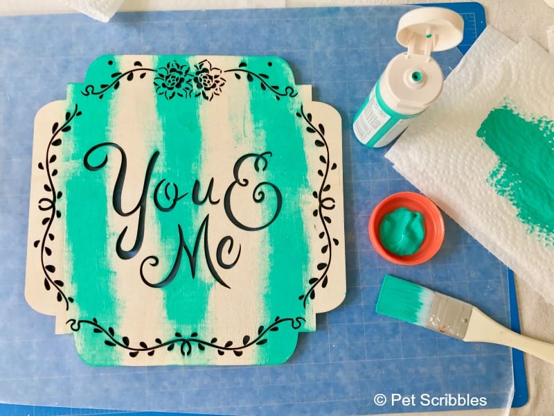 You and Me Sign: Easy How To Dry Brush Tutorial