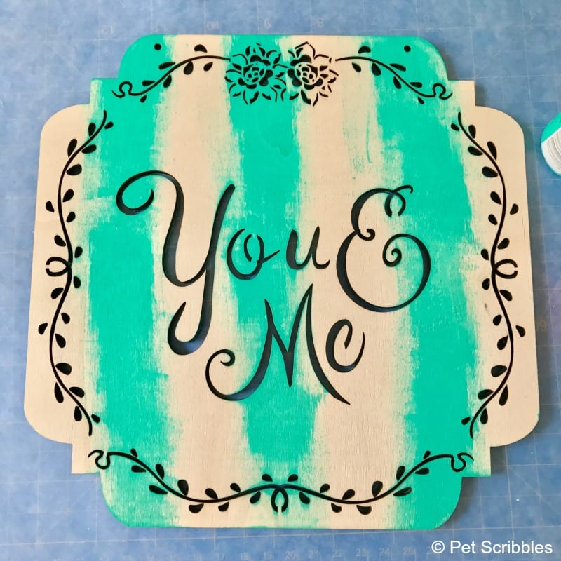 You and Me Sign: Easy How To Dry Brush Tutorial