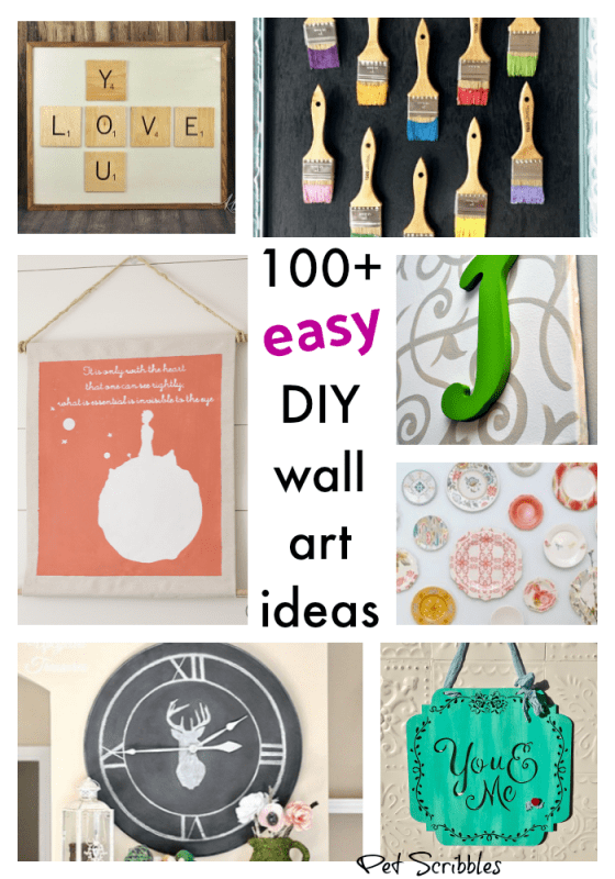 100 Easy DIY Wall Art Projects You Will Love