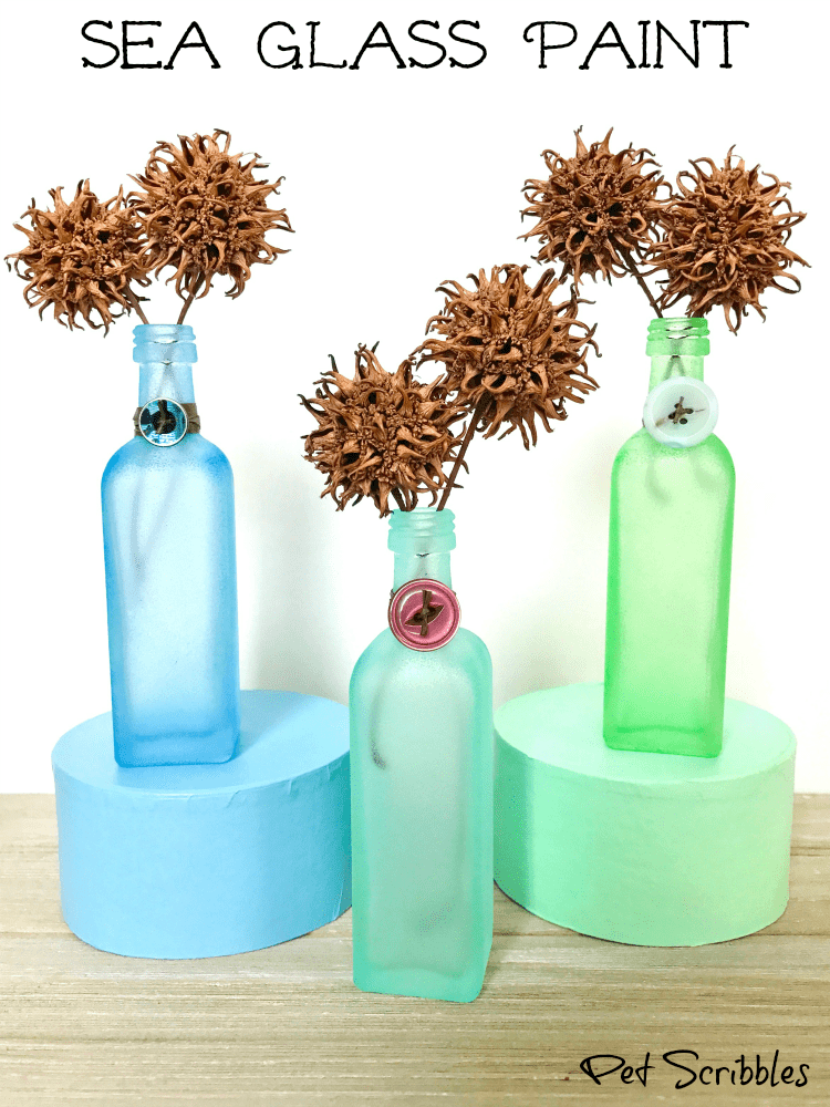 Sea Glass Paint: how to easily create beautiful beach glass