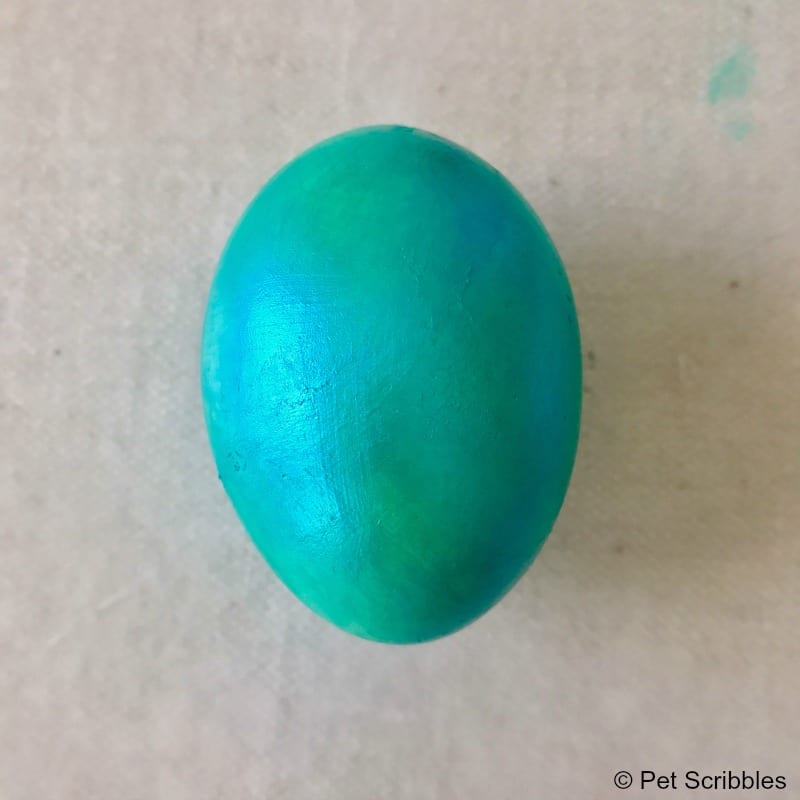 color shift aqua flash paint on eggnots egg