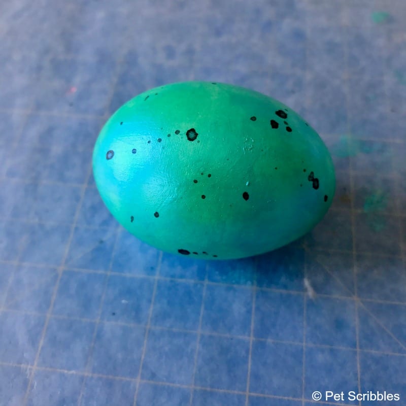 eggnots egg painted and speckled
