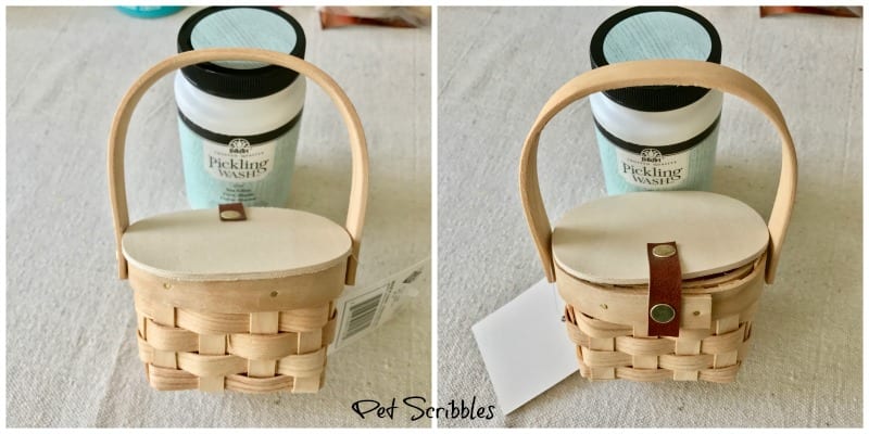 Make A Pretty Mini Picnic Basket Favor!