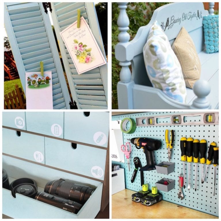 DIY Room Decor in Shades of Blue - Garden Sanity by Pet Scribbles