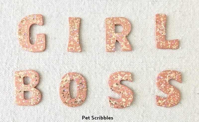 Girl Boss Glitter Letters