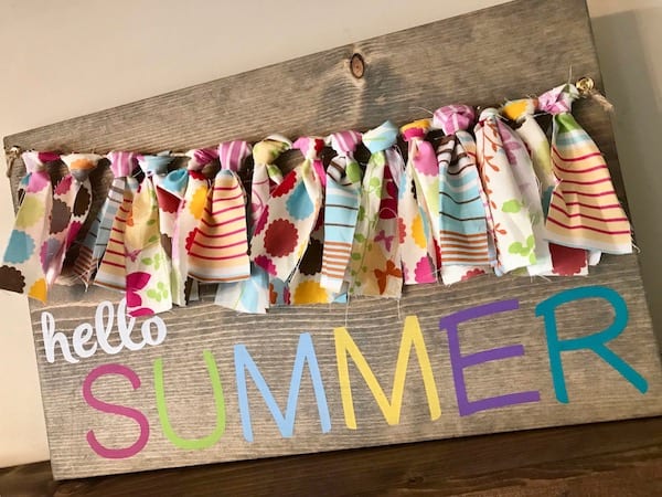 Hello Summer Banner Sign