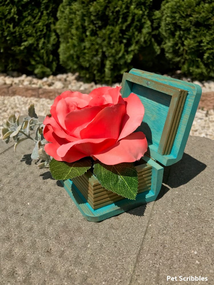 Mini Wood Box Centerpiece