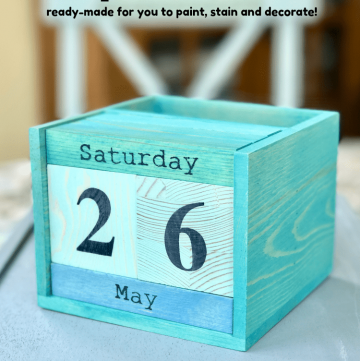 Perpetual Calendar to paint, stain or decorate!