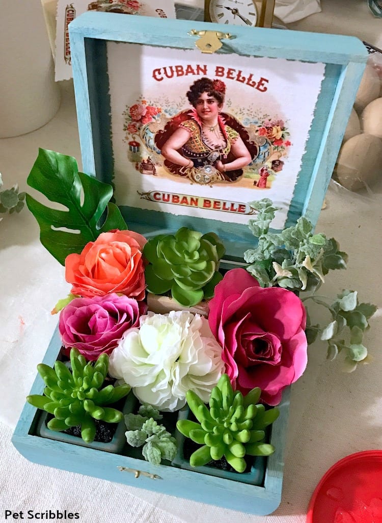 custom cigar box centerpiece