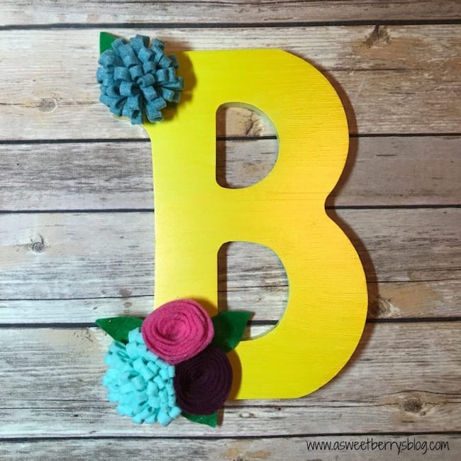 decorated letter decor