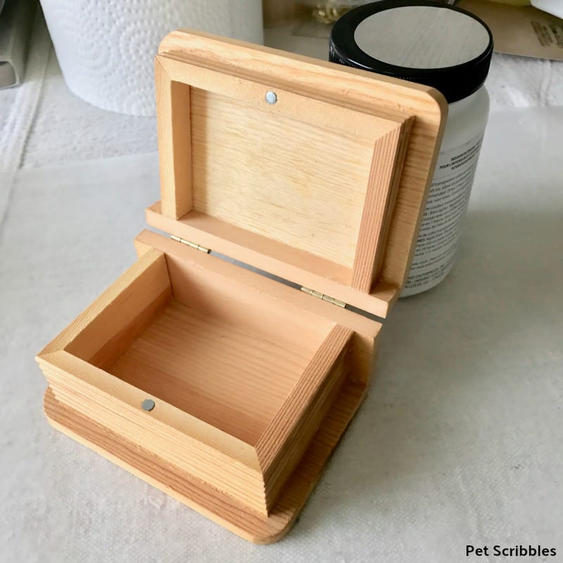 mini unfinished wood box