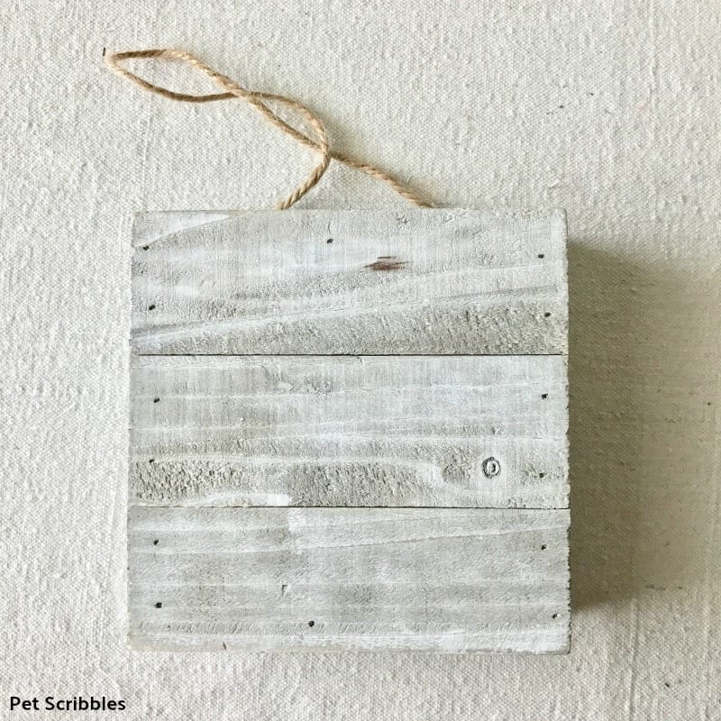 rustic wood canvas block