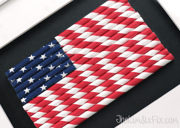 Paper Straw American Flag by The Kim Six Fix