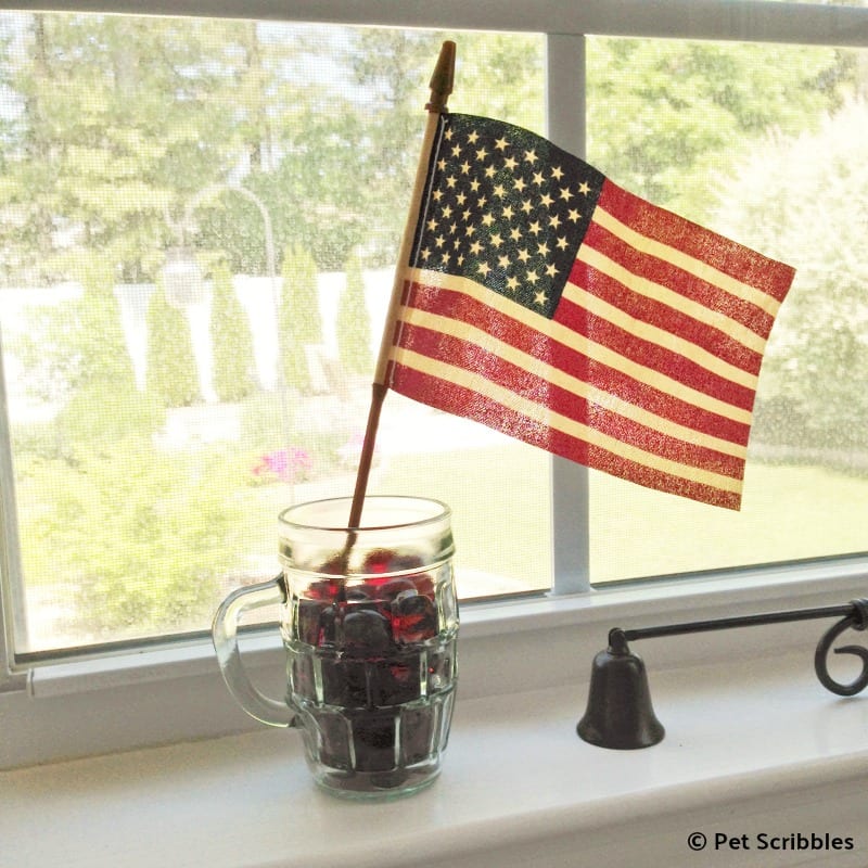 how to tea stain American flag