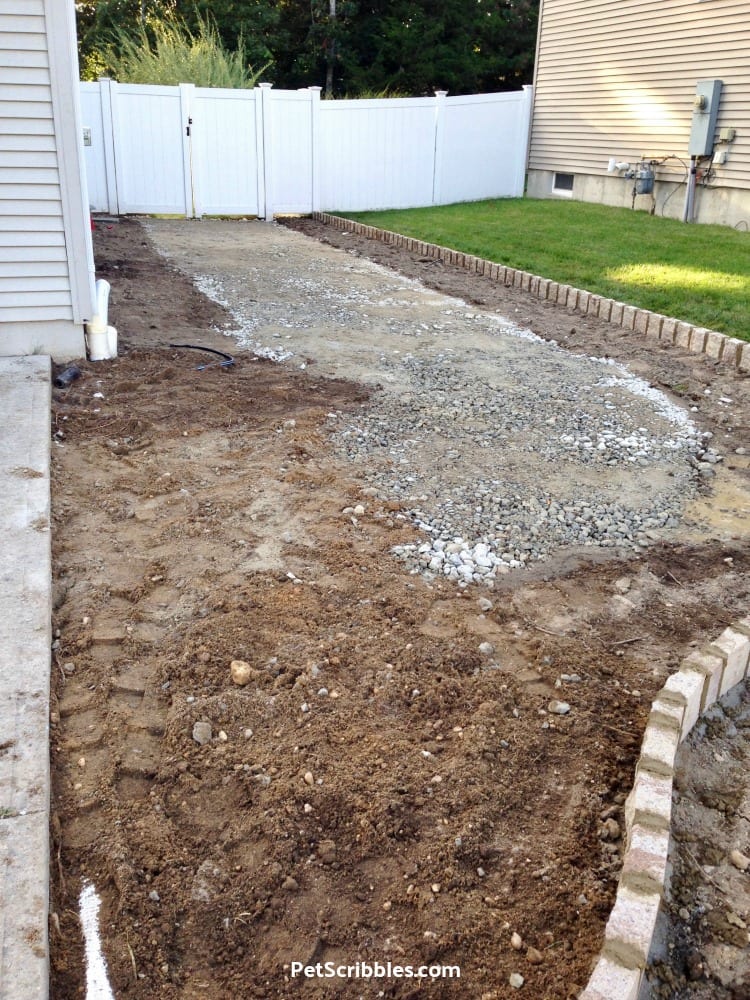 leveling the ground during makeover