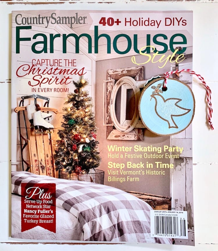  Farmhouse  Style  Magazine  Shares My Dove Ornament Garden 