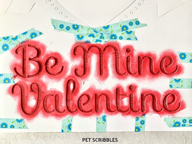 Be My Valentine stencil
