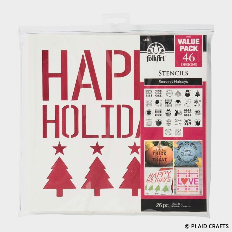 FolkArt Holiday Stencils Value Pack