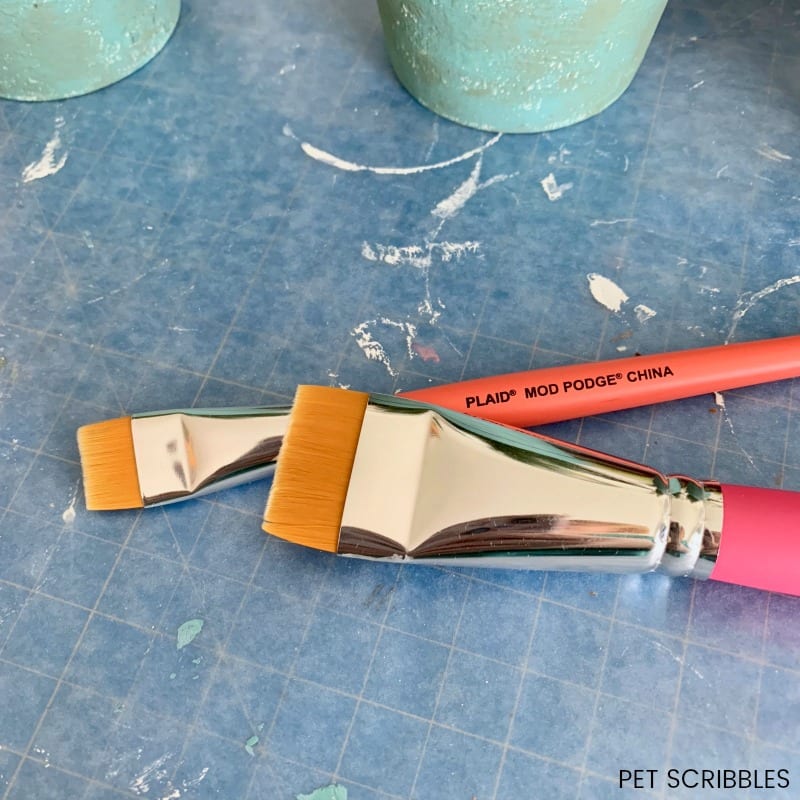 Mod Podge decoupage brushes