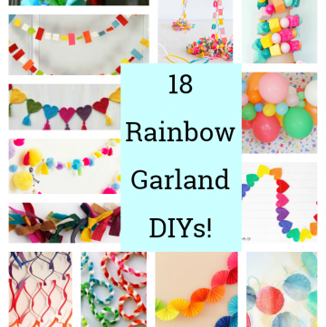 18 Stunning Rainbow Garland DIYs